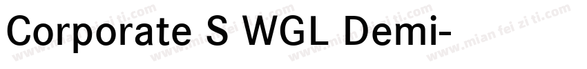 Corporate S WGL Demi字体转换